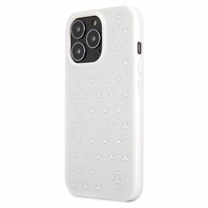Mercedes Silver Stars kuvio Kotelo iPhone 13 Pro Maxille - Valkoinen