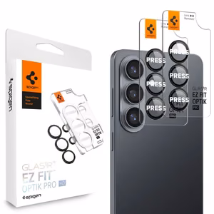 Spigen Glas.Tr Ez Fit Optik Pro HD kameransuoja 2-pack Samsung Galaxy S26+:lle - musta