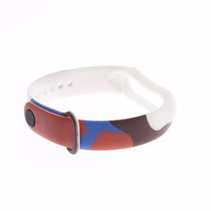 Hihna Moro bändi Xiaomi Mi Band 3 / 4 silikonihihna katsella rannekoru kuvio 8