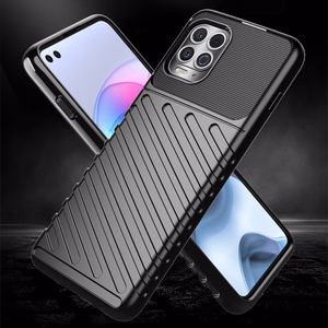 Thunder Case Joustava Kova Rugged Cover TPU Kotelo Motorola Moto G100 / Edge S musta