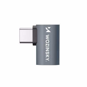 Wozinsky USB-C - USB-C 40Gb/s 240W 8K OTG Kulmasovittimen - Harmaa