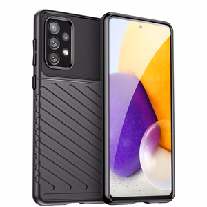 Thunder Case joustava panssaroitu suojus Samsung Galaxy A73 musta