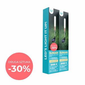 Bundle Forever Light Solar LED Lamp SUNARI FLS-72 Crystal lamp round 3000K 600mAh 0,72Wh Ni-MH x2