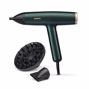 BaByliss Air Power Pro D6555DE – 1700 W ionisoiva hiustenkuivain, vihreä/kullanvärinen
