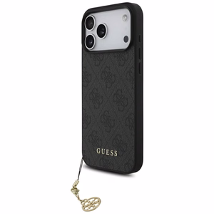 Guess 4G Charms Collection MagSafe -suojakuori iPhone 17 Pro Max - musta