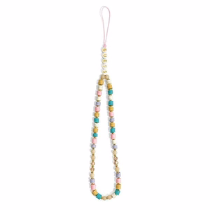 Guess riipus GUSTFLWP puhelimen hihna vaaleanpunainen Heishi Beads