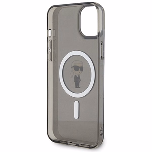 Karl Lagerfeld IML Ikonik MagSafe Suojakuori iPhone 15 Plus:lle - musta