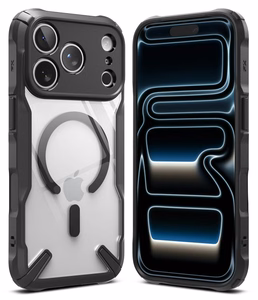 Ringke Fusion X Magnetic MagSafe suojakuori malleille iPhone 18 Pro / 17 Pro, musta
