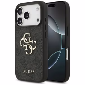 Guess 4G Big Logo Suojakuori iPhone 17 Pro:lle - Musta