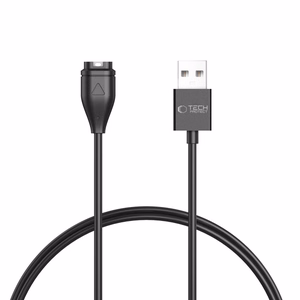 Tech-Protect MC04 UltraBoost USB-A -kaapeli Garmin-kellolle 1m - musta
