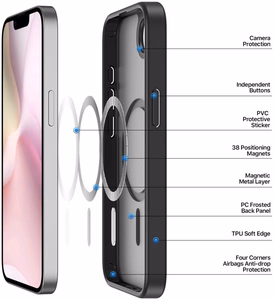 Suojakuori Dux Ducis Yind Apple iPhone 16e/17e:lle musta