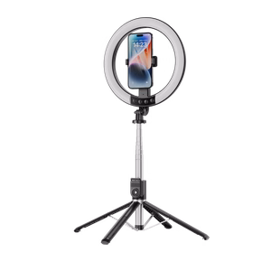 Blavec selfie-rengasvalo Aura LED rengas P-55 25cm kolmijalka + kaukosäädin + 2,3 m (RLP55-TRB23) musta