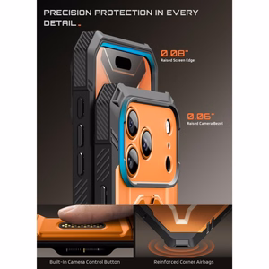Supcase Grip Pro Mag MagSafe -suojakuori iPhone 18 Pro Max / 17 Pro Max – oranssi