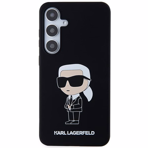Karl Lagerfeld Silikoninen Ikonik Suojakuori Samsung Galaxy S24+:lle - musta