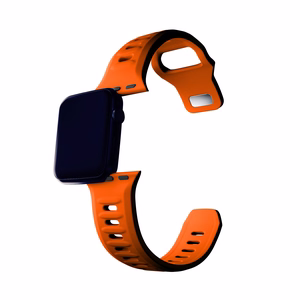 3mk-silikoniranneke Apple Watchille, 38/40/41/42 mm, oranssi, pieni koko