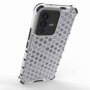 Honeycomb tapauksessa panssaroitu kansi geelirunko Vivo V23 5G läpinäkyvää varten