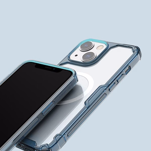 Nillkin Nature Pro Magnetic Case iPhone 14 Plus magnetic case MagSafe blue