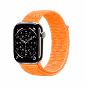 Crong Nylon Apple Watch -urheiluranneke, 38/40/41/42 mm, Tropical Orange