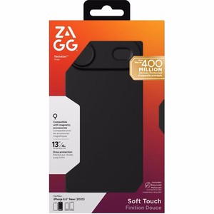 ZAGG suojakuori MANHATTAN SNAP MagSafe-yhteensopiva iPhone 17 Air:lle musta