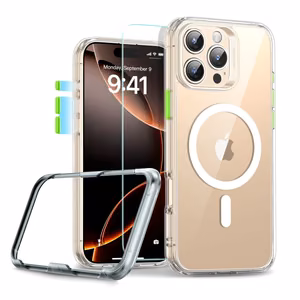 ESR Classic Pro Set Halolock MagSafe suojakuori iPhone 16 Pro Max -puhelimelle - kirkas
