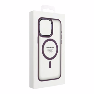 Case for Samsung S25 PLUS Matte Mag Cover compatible with MagSafe purple