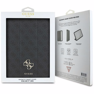 Guess GUFC11RM24PS4SGK iPad Air 11" 2024 Musta/Musta Magneettinen 4G Big Logo