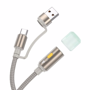 Hoco USB-A / USB-C - LED-valo -kaapeli 0,3 m UA38C kultainen