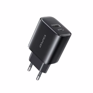 Laturi Awei PD85-EU 22.5W USB-A/USB-C musta