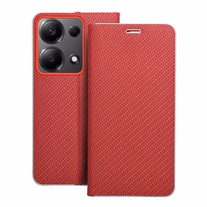 Läppäsuojakuori Xiaomi Redmi NOTE 13 PRO 4G / Poco M6 PRO 4G:lle Luna Book Carbon punainen