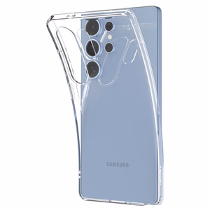 Spigen Liquid Crystal -suojakuori Samsung Galaxy S25 Ultra -puhelimelle, kirkas