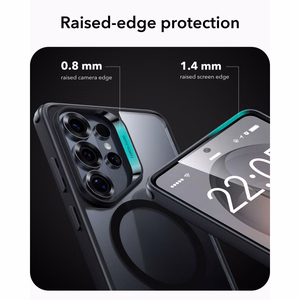ESR Classic Hybrid MagSafe Suojakuori Samsung Galaxy S26 Ultralle - Kirkas musta