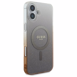 Guess IML Glitter Gradient MagSafe Suojakuori iPhone 16 Plus:lle - ruskea
