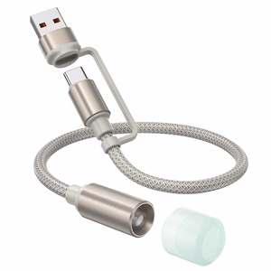 Hoco USB-A / USB-C - LED-valo -kaapeli 0,3 m UA38C kultainen