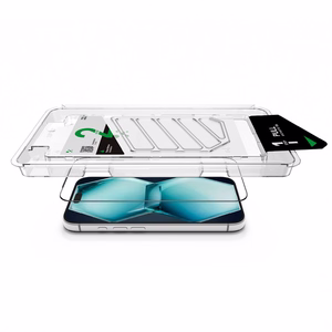 AmazingThing Titan +Care koko näytön peittävä karkaistu lasi iPhone 18 Pro Max -mallille, asennuskehyksellä