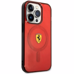 Ferrari FEHMP14XURKR iPhone 14 Pro Max 6.7" punainen/punainen hardcase Translucent Magsafe