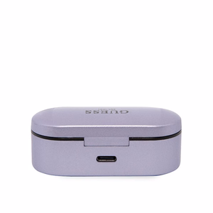 Guess GUTWST31EU TWS Bluetooth headphones + docking station purple/purple