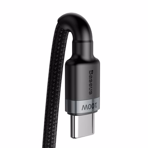 USB-kaapeli Baseus Cafule PD100W Type-C 2,0m harmaa-musta CATKLF-ALG1