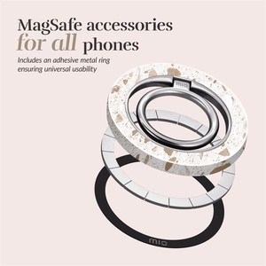 MIO Soft Terrazzo Magsafe Suojakuori rengaspidikkeellä