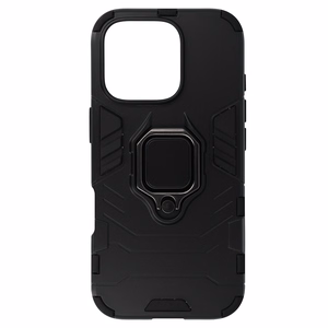 Ring Armor Suojakuori iPhone 16 Pro:lle - musta