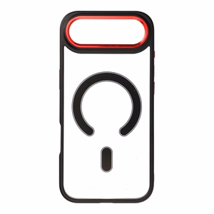 Suojakuori iPhone 17 AIR:lle Color Edge Mag Cover yhteensopiva MagSafe musta-punainen