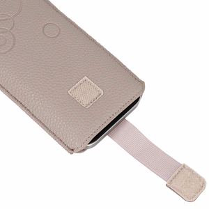 WONDER Deko Pouch Suojakuori (koko XXL) Samsung S25 Ultra/S24 Ultra/M35/M23/A16 5G/Xiaomi Redmi 14C:lle cappuccino