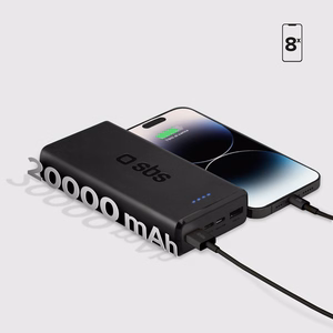 Powerbank Puro Fast 20000 mAh 2x USB-A + 1x USB-C - musta