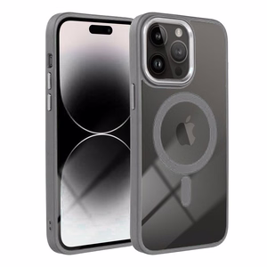 Suojakuori iPhone 15 PRO MAX:lle Color Edge Mag Cover yhteensopiva MagSafe titaani-harmaa