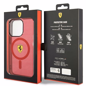 Ferrari FEHMP14LUKR iPhone 14 Pro 6.1" punainen/punainen hardcase Translucent Magsafe
