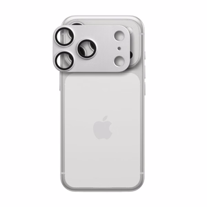 AR+AF Täysmetallinen karkaistu lasi IPHONE 17 PRO MAX:lle hopeinen