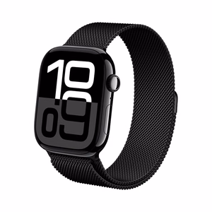 Crong Milano Steel stainless-steel strap for Apple Watch 44 / 45 / 46 / 49 mm, black