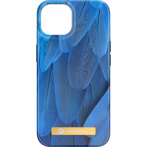 Suojakuori iPhone 15 PRO MAX:lle Forcell F-Protect Mirage MagSafe-yhteensopiva sininen lintu