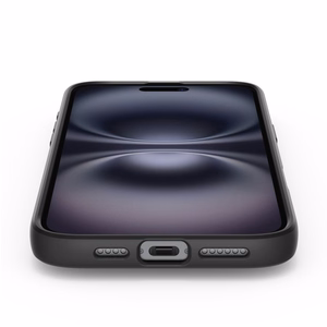 Spigen Liquid Air Suojakuori iPhone 16 Plus:lle - matta musta