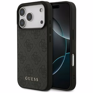 Guess Suojakuori iPhone 17 Pro:lle GUHCP17LG4GFGR (PU 4G Classic) Musta