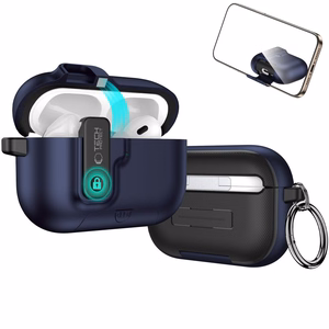 Tech-Protect Slim Hook Case for AirPods Pro 3 - Navy Blue